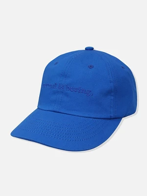 NORMAL IS BORING 6-PANEL CAP-BLUE